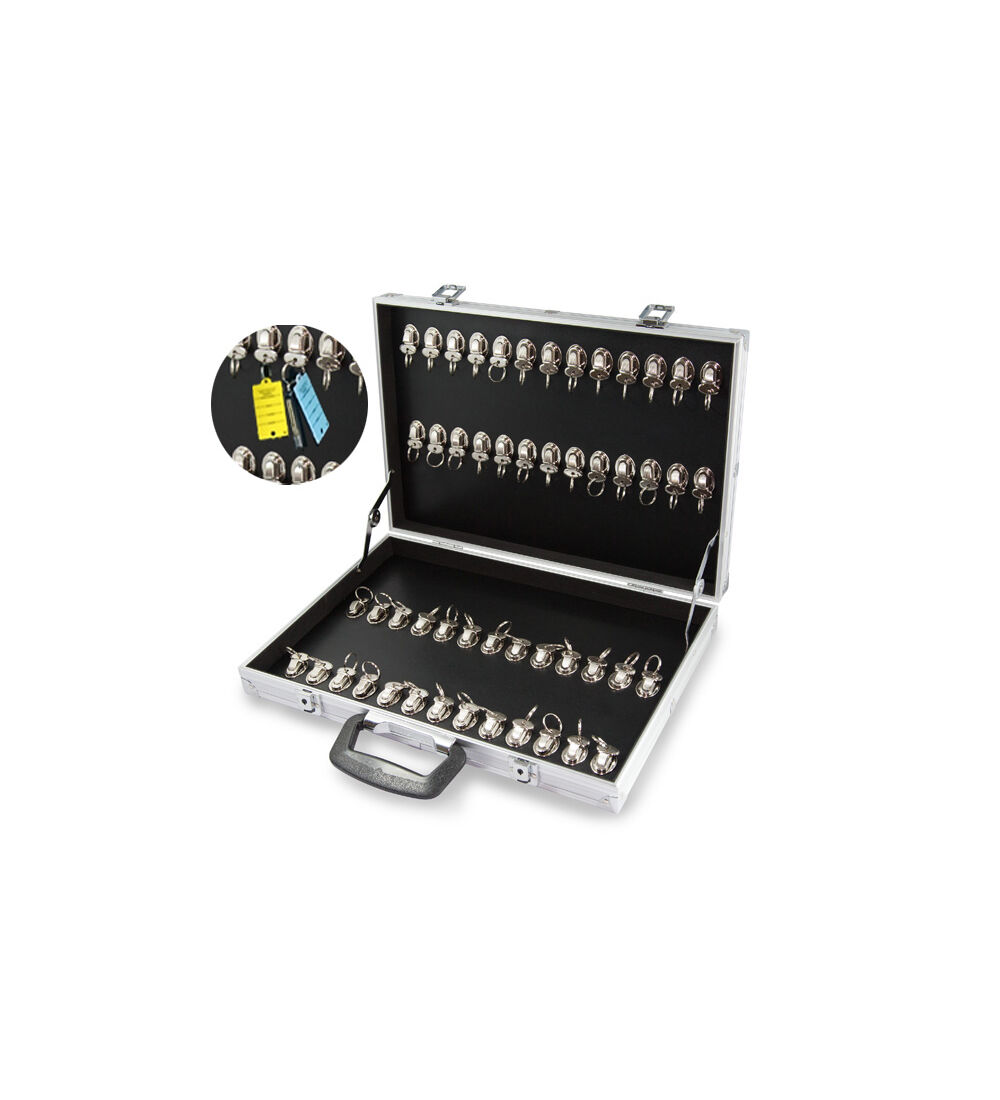  Schlsselkoffer mit 52 Clipverschlssen aus Aluminium 
