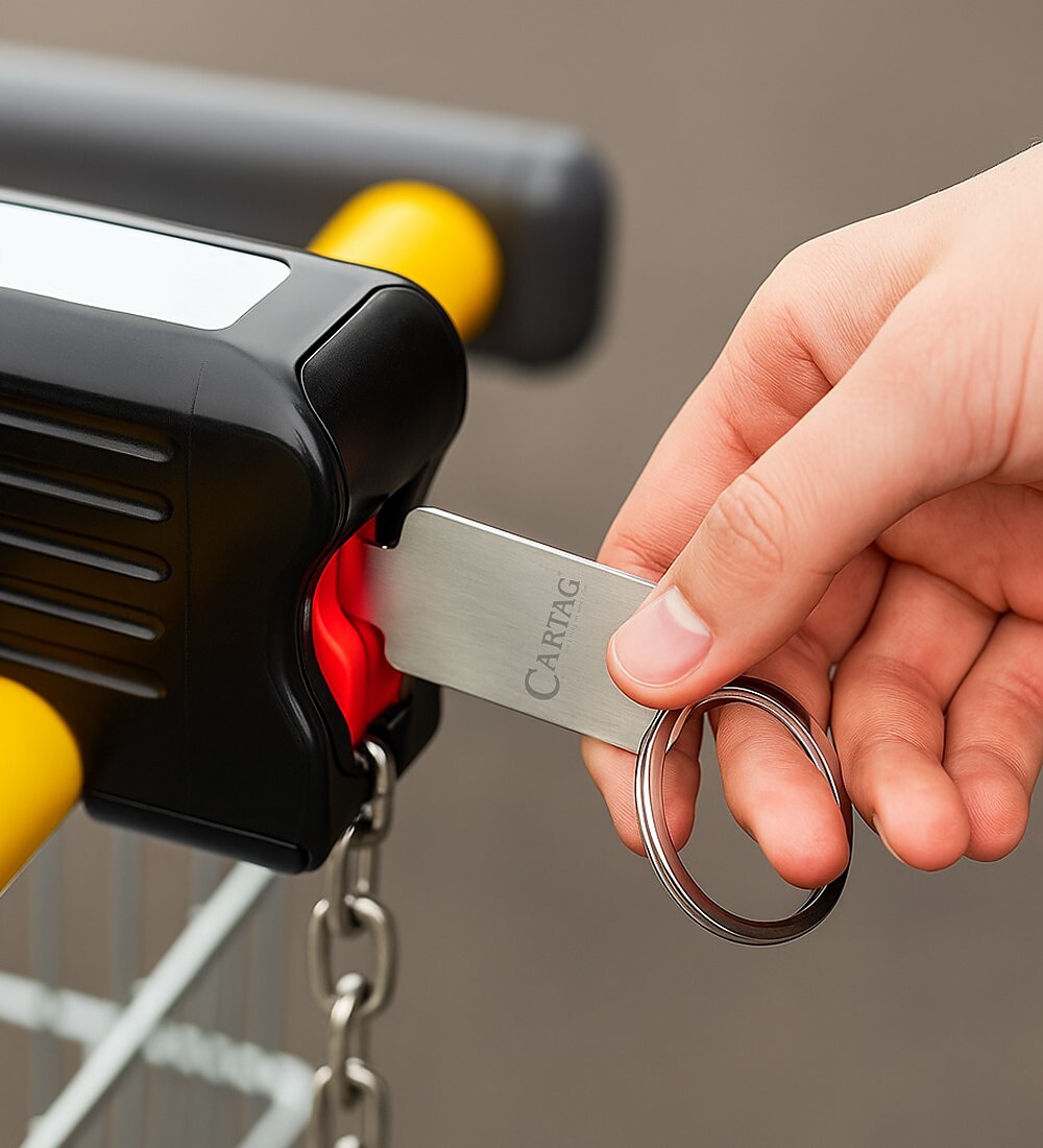 Einkaufswagen-L�ser mit Werbeanbringung Bild 2