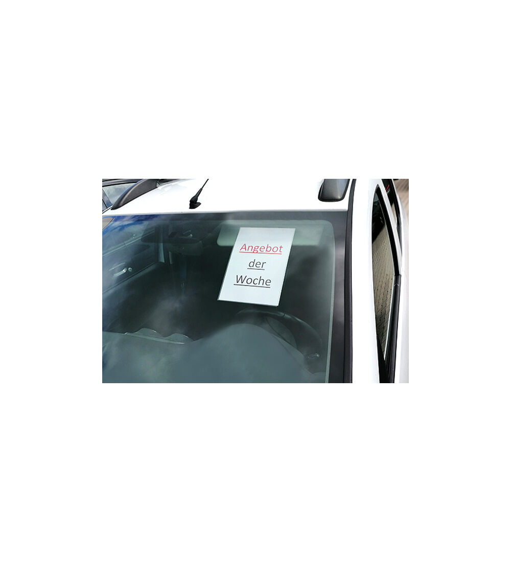  Preisblatthalter SUN DIN A4 Hochformat zur Anbringung an der Sonnenblende, Polycarbonat  Bild 2