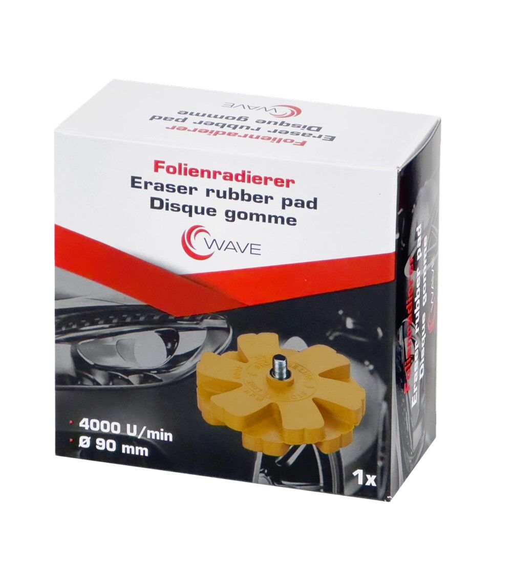 PREMIUM Folienradierer - WAVE -  90mm, 4000 U/min, ohne Adapter Bild 2