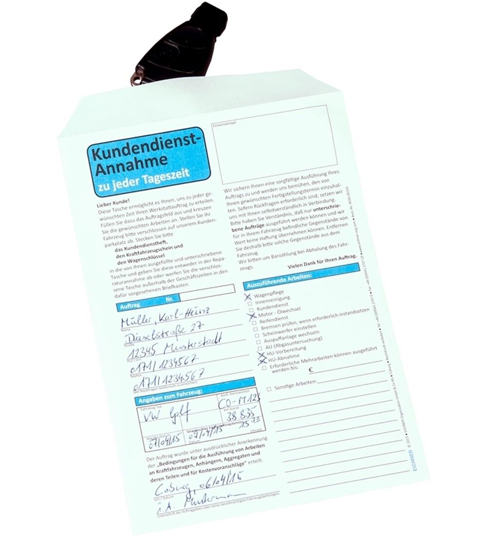24 Stunden Annahme Kundendienst Kuvert 100 Stuck Sonstiges Kundendienst Aufkleber Etiketten Und Formulare Werkstatt Arbeitshilfen Cartag Commerce Ag