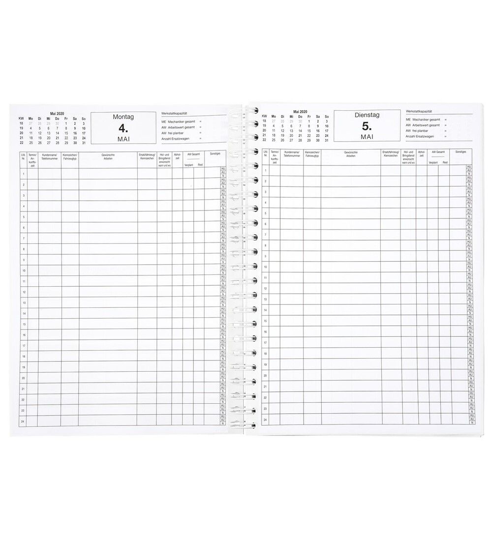  Werkstatt-Terminplaner fr 2024 - DIN A4  Bild 2