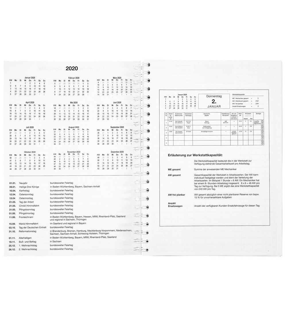  Werkstatt-Terminplaner fr 2024 - DIN A4  Bild 2