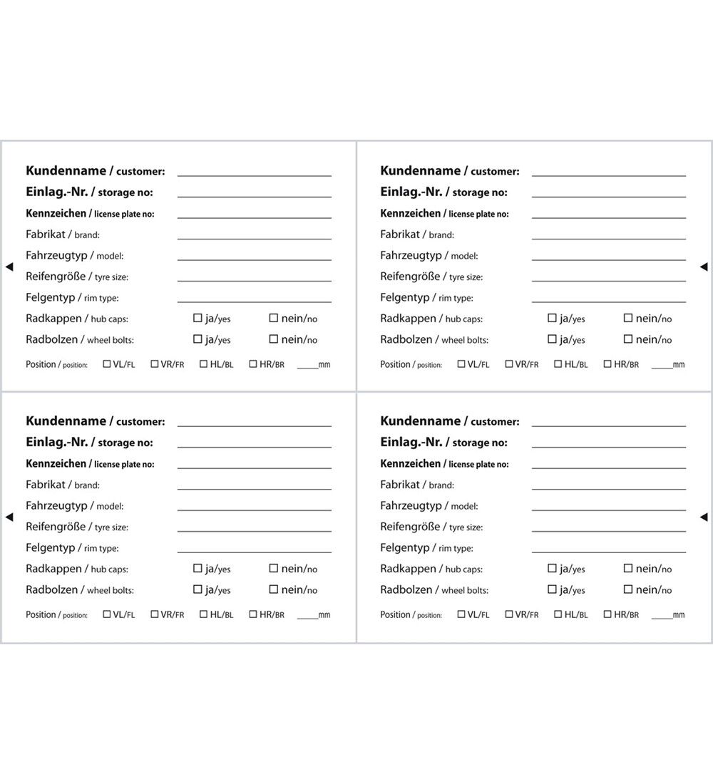     Rad-/Reifenanhänger DIN A6 quer  -     ZUBEHÖRETIKETTEN Bild 2