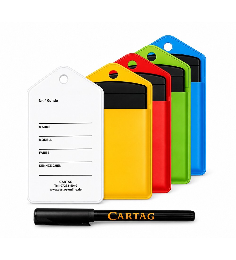 CARTAG-Schl�sselkarten-H�llen zum Beschriften - �bersichtliche Organisation f�r Ihre Key Cards (VPE 25 St�ck) &nbsp; Bild 2