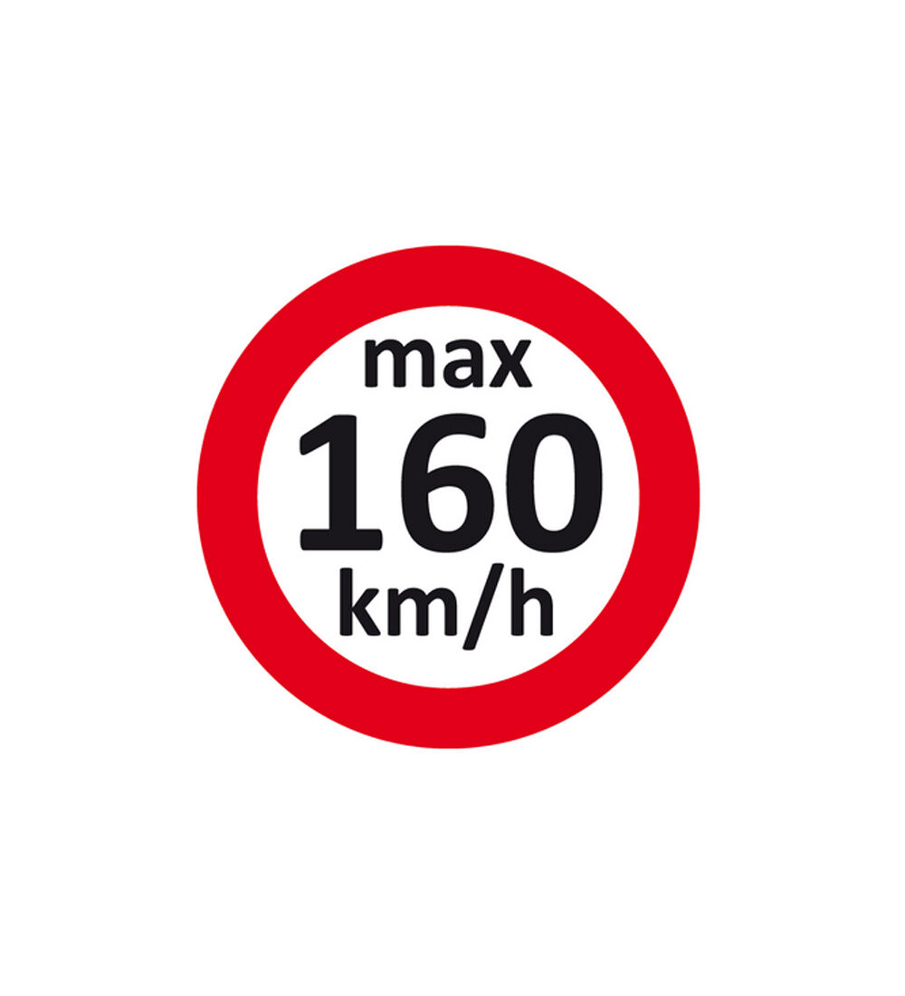 Geschwindigkeitsaufkleber max.160 km/h  fr Winterreifen / Rderwechsel, 100 Etiketten