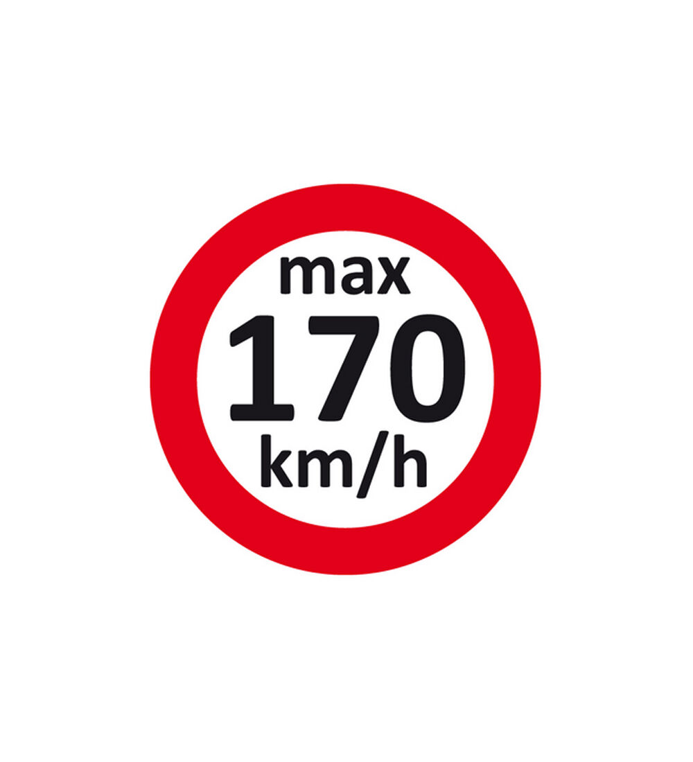 Geschwindigkeitsaufkleber max.170 km/h  fr Winterreifen / Rderwechsel, 100 Etiketten