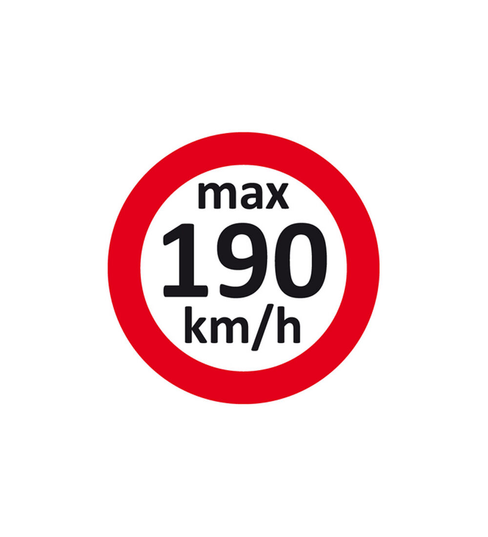 Geschwindigkeitsaufkleber max.190 km/h  für Winterreifen / Räderwechsel