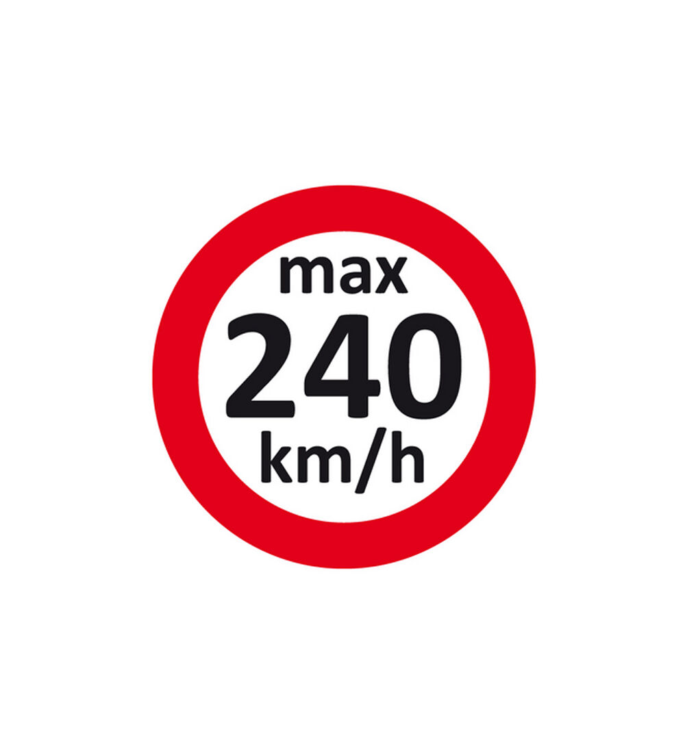 Geschwindigkeitsaufkleber max.240 km/h  fr Winterreifen / Rderwechsel, 100 Etiketten