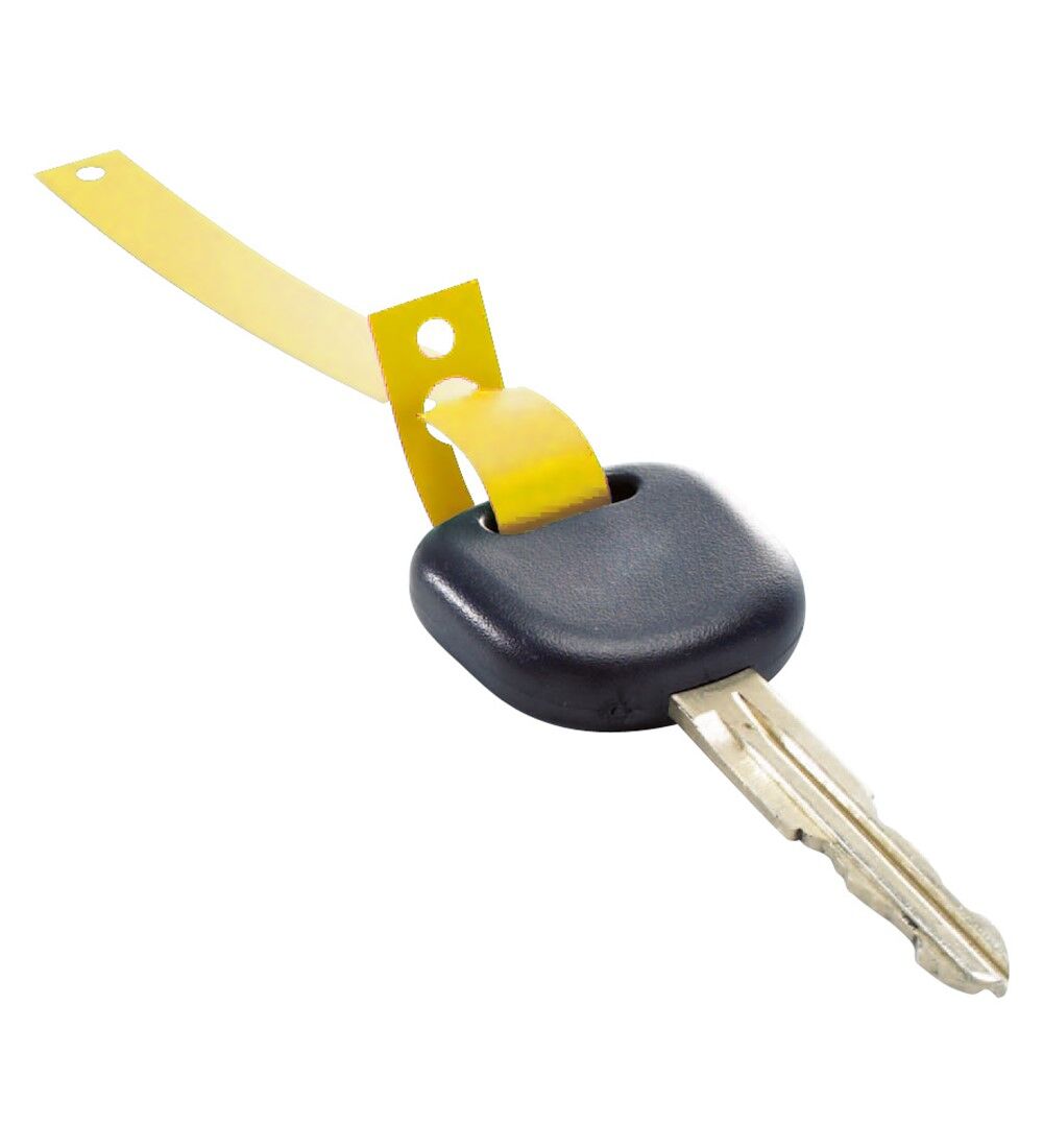 Schlaufenetiketten Schlüsselanhänger aus HDPE  Maße: 160 x 13 mm, 1000 Stück