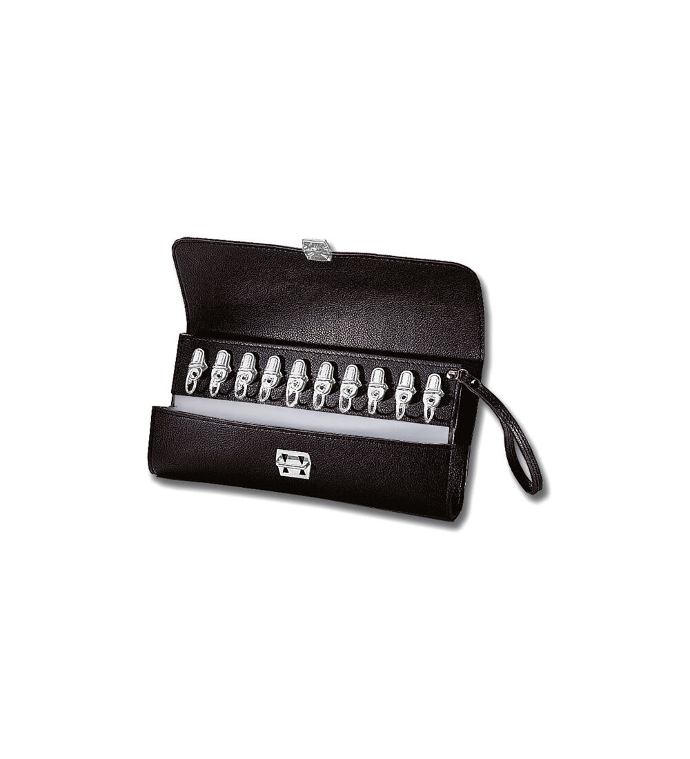 Schlsseltasche fr 20 Schlssel -  Clipverschlsse mit Schlsselring