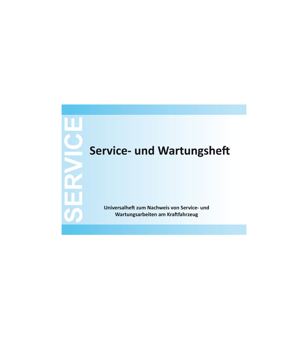 Service- und Wartungsheft 10 Stck