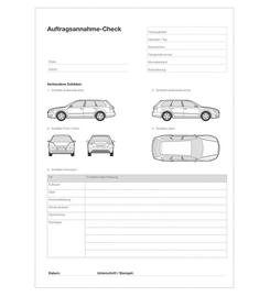  Auftragsannahme-Check DIN A4 Block  50 Blatt 