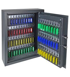  Schlsseltresor mit Elektronikschloss, 71 Haken, inkl. 71 Schlsselanhnger, 46 x 36 x 12 cm  