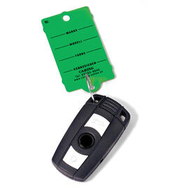 CARTAG 1 - Schlüsselanhänger-Set mit Ring (200 Stück + 2 Permanent-Stifte)