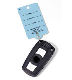 CARTAG 1 - Schlüsselanhänger-Set mit Ring (200 Stück + 2 Permanent-Stifte)
