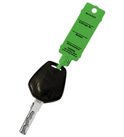 CARTAG 3 - Schlsselanhnger Set fr Werkstatt mit Kabelbinder-Rasterverschlu (300 Stck + 1 Permanent-Stift)