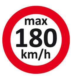 Geschwindigkeitsaufkleber max.180 km/h  fr Winterreifen / Rderwechsel