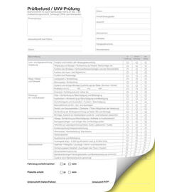 SD-Formular UVV-Prfung, DIN A4 Block  50 Blatt