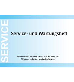 Service- und Wartungsheft 10 Stck