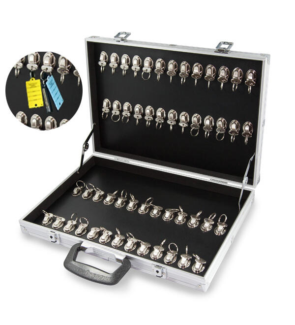  Schlsselkoffer mit 52 Clipverschlssen aus Aluminium 