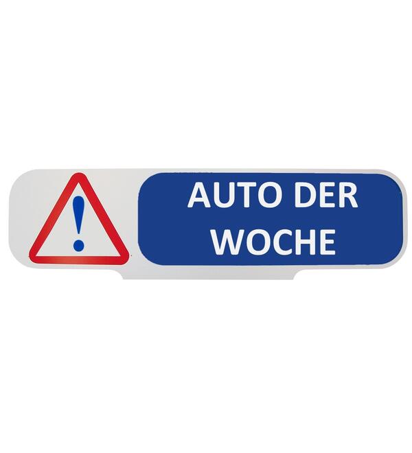 Auto der Woche - Werbetext fr Dachaufsteller