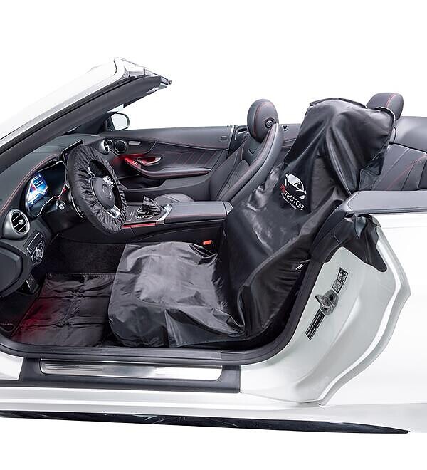 CLEAN SET&nbsp;mehrweg f�r PKW, 4-teiliges Schutzset, wiederverwendbar&nbsp;