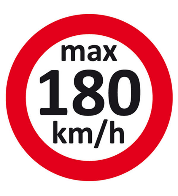 Geschwindigkeitsaufkleber max.180 km/h  für Winterreifen / Räderwechsel
