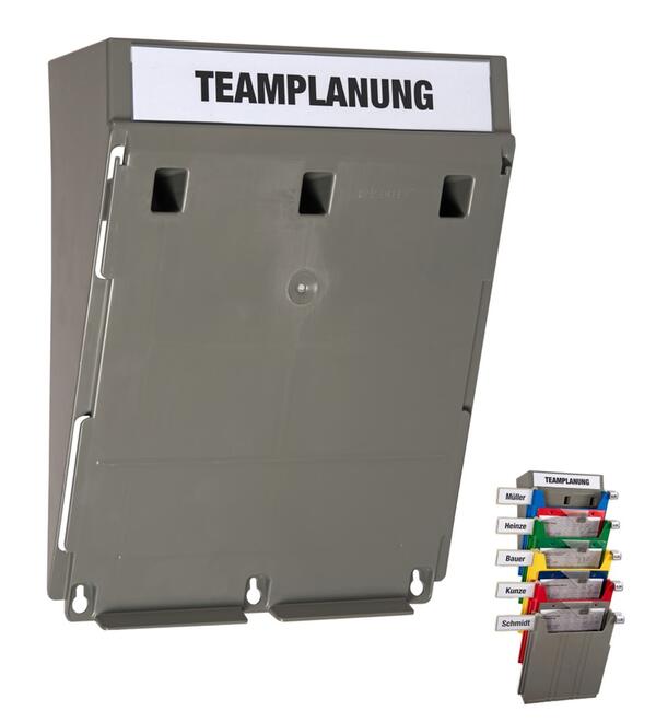 Grund-Modul - Wandsortiersystem fr DIN A4 Auftragstaschen