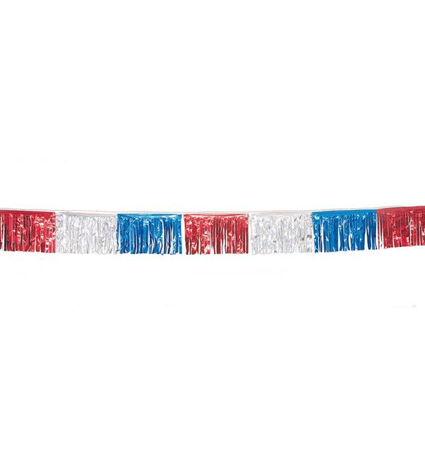 Hollywood-Fingerkette - rot,silber,blau