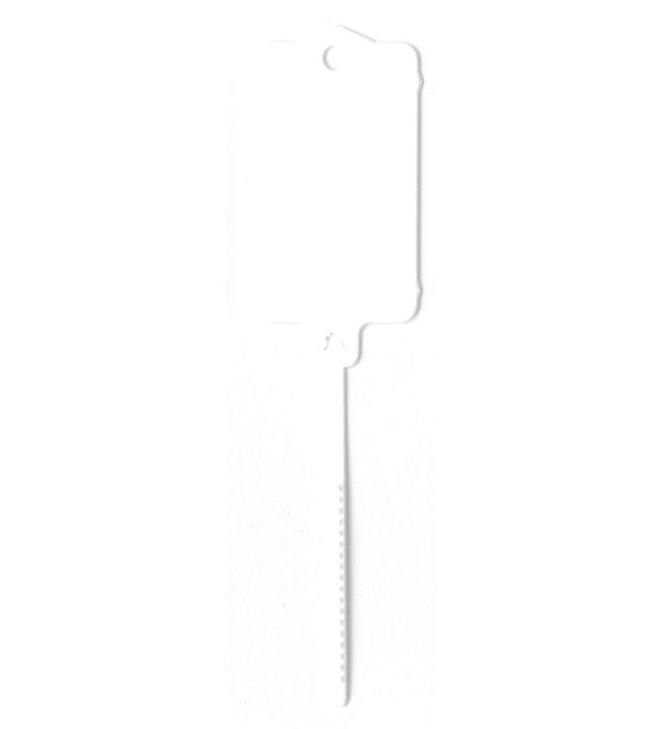 Schlsselanhnger blanko - Modell 2 mit Kabelbinder-Rasterverschlu - VPE 200 Stck + 2 Permanent-Stifte